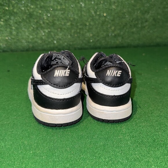 Nike Shoes Toddler Baby 4C Black White Dunk Low Panda Sneakers CW1589-100 - Picture 4 of 6